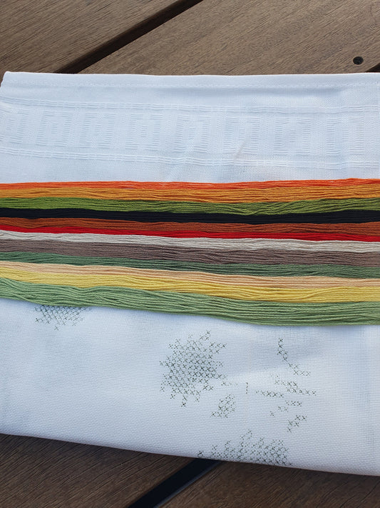 Nappe à broder hérisson