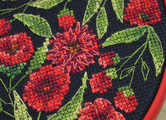 Kit de point de croix Abrisart flower dance