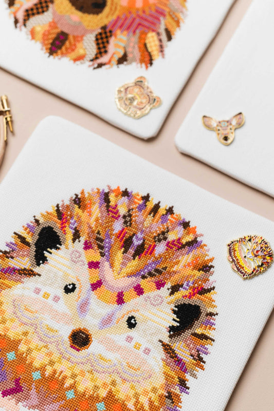 Kit de point de croix hérisson mandala