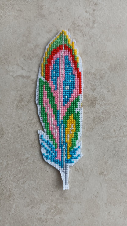 Grille numérique Plumes format marque page