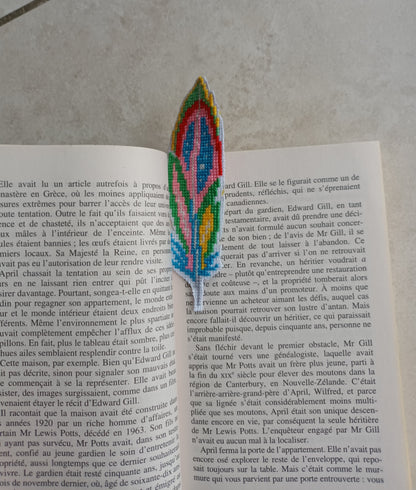 Grille numérique Plumes format marque page