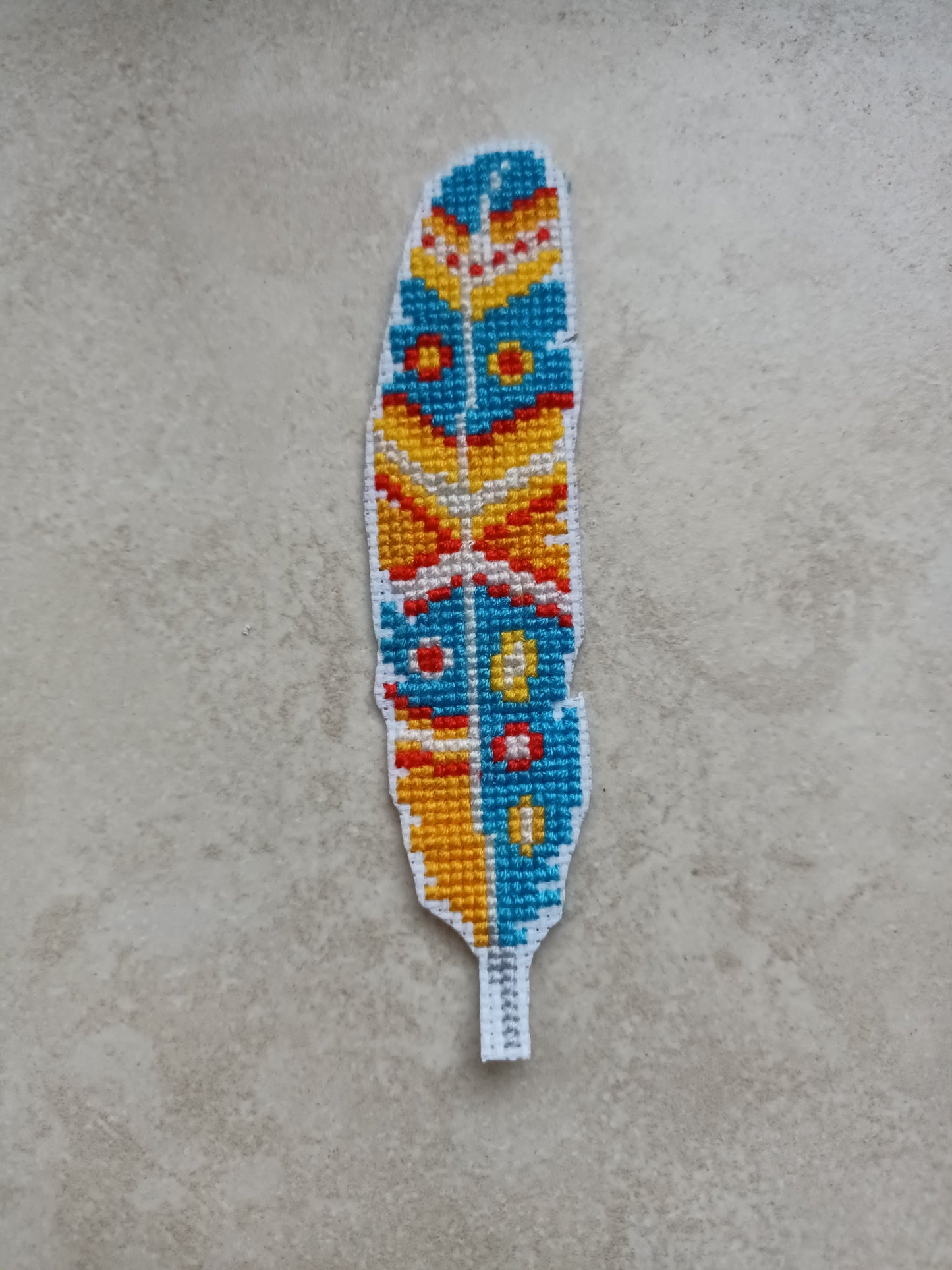 Grille numérique Plumes format marque page