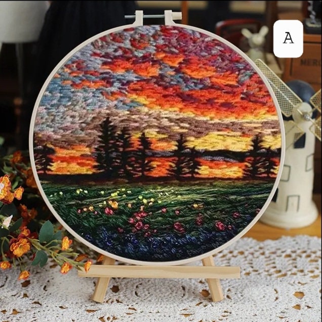 Kit de broderie paysage