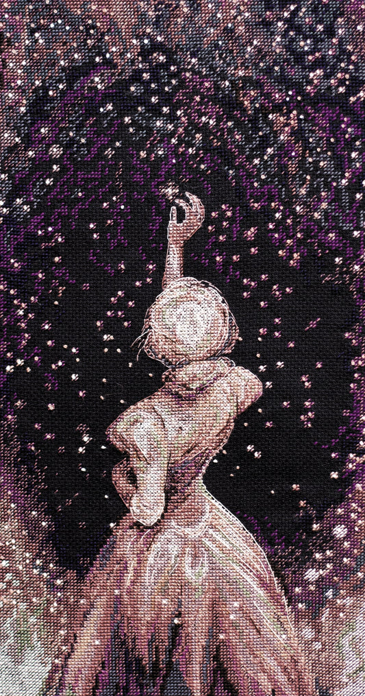 Kit de point de croix Abrisart voeux sous les étoiles