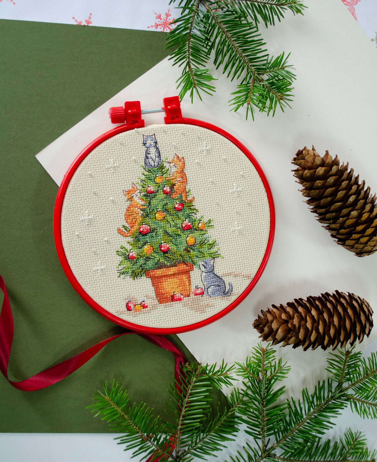 Kit de point de croix Abrisart naughty cats