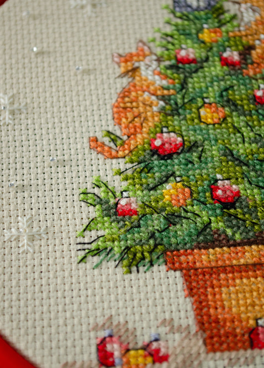 Kit de point de croix Abrisart naughty cats