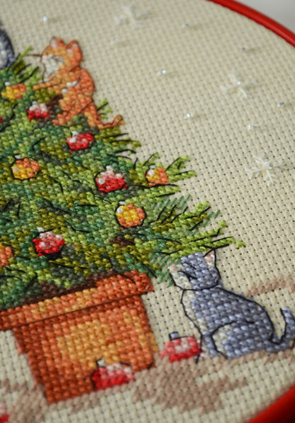 Kit de point de croix Abrisart naughty cats