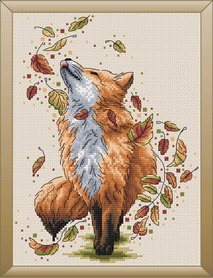 Grille numérique Renard en automne