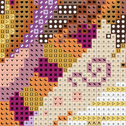 Kit de point de croix hérisson mandala