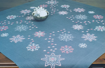 Nappe à broder étoile