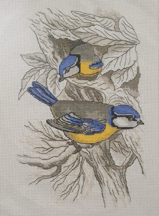 Grille numérique Duo de mésange