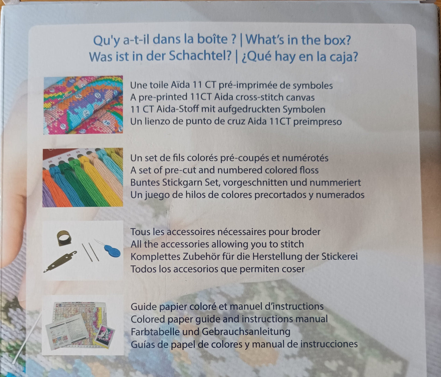 Kit point de croix estampé pop art TIGRE