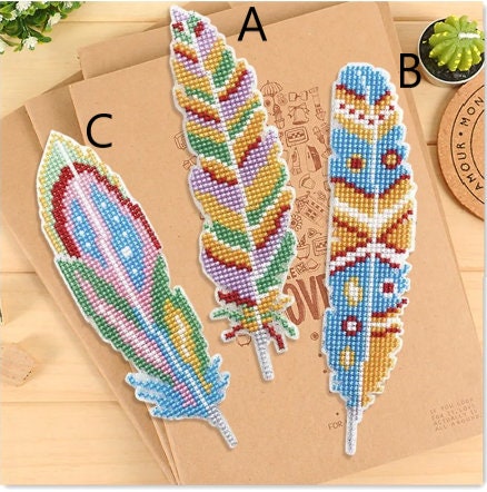 Grille numérique Plumes format marque page