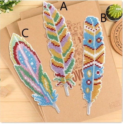 Grille numérique Plumes format marque page