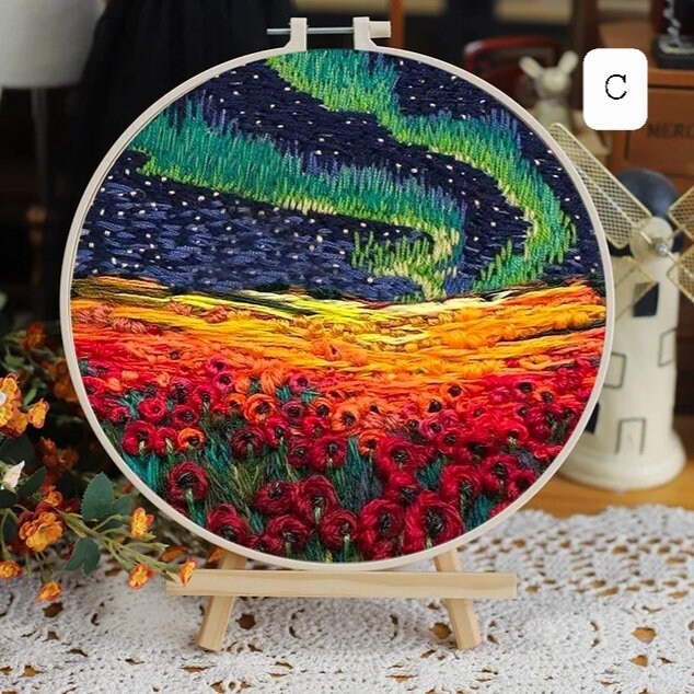 Kit de broderie paysage